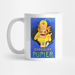 Vintage Travel Poster France Chocolat Pupier Mug